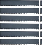 Landscape Edging Kit, Galvanized Steel Edging Landscape Lawn Edging Powder for Lawn Yard, Coated Bendable Metal Strips, No-Dig Hammer-in Edging Border w/Clips (6 INCH 6 PCS, Navy Blue)