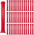 40pcs Round headTeam Spirit Boom Sticks Thunder Sticks Cheering Sticks Team Spirit Plastic Cheerleading Spirit Stick Clapper Inflatable Noise Maker Sports Supply (Red)