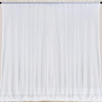 10x10 White Tulle Backdrop Curtains for Parties, Sheer Backdrop Curtain Wedding Photo Background Drapes for Baby Shower Photography Birthday Party