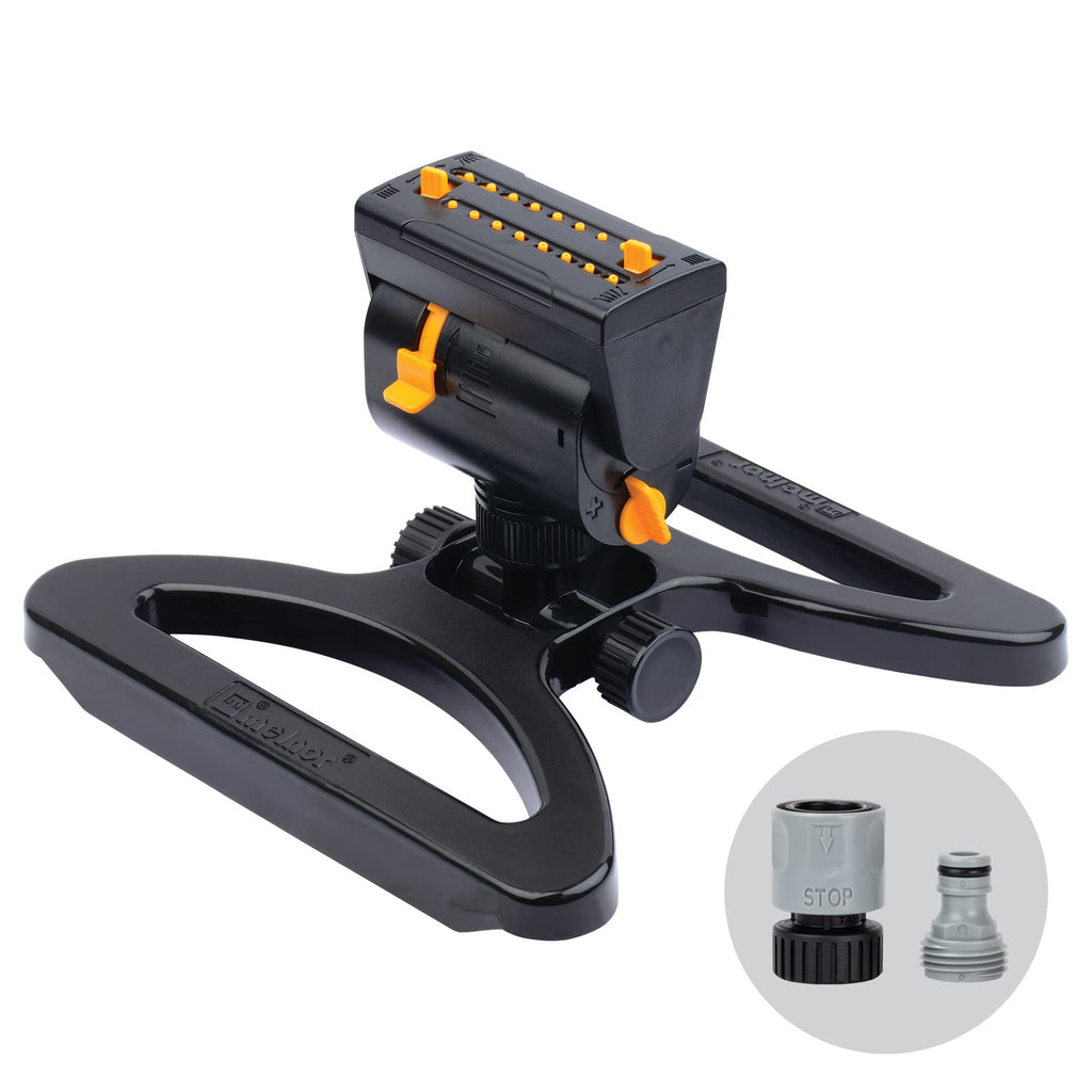Melnor MiniMax Turbo Sprinkler, 4000 Sq Ft: 360°, Flow, Width, Range Adjust