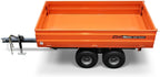 2-Ton Capacity Hydraulic Dumping Heavy-Duty Dump Dumper Cart Agricultural Farm Trailer Cart Mechanical Trailer with Tail Light