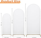 Wedding Arch Cover 6FT Arch Backdrop Cover Spandex Fitted Arch Cover for Round Top Chiara Backdrop Stand Covers for Wedding Birthday Party Baby Shower Banquet Ceremony Decoration