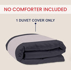 Kotton Culture 1 Pc Custom Size Duvet Cover Only -100% Egyptian Cotton Sateen 600 Thread Count Ultra Soft Premium Durable Comforter Cover Zipper Closure & Corner Ties (Dashing Grey, Custom)