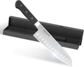 Sunhouse Santoku Knife 7 inch,AUS-8 Stainless Steel – Superior 59HRC Hardness, Full Tang, Ergonomic Handle, Perfect Gifts for Mom or Dad,Premium Gifts