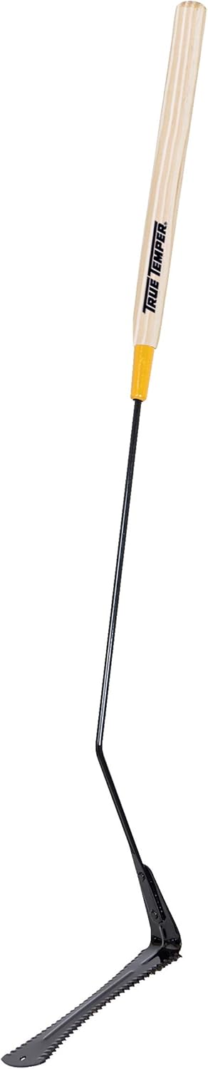 True Temper 2942600 Grass Whip with Double-Edged Serrated Steel Blade and 22 in. Hardwood Handle