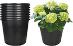 10-Pack 15 Gallon Round Premium Nursery Pot Plant Flower Seedling Container Garden Planter Pots for Indoor Outdoor Plants Flower Vegetables Black (15 Gallon)