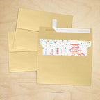 LUXPaper A7 Invitation Envelopes | Peel & Press | 5 1/4" x 7 1/4" | Blonde Metallic | 80lb. Text | 500 Qty