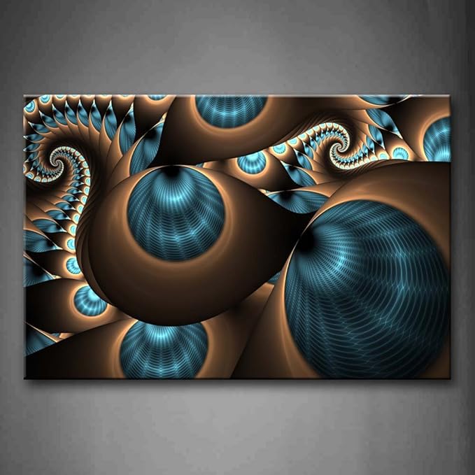 First Wall Art - Abstract Blue Brown Like Several Holes Wall Art Painting The Picture Print On Canvas Abstract Pictures for Home Decor Decoration Gift