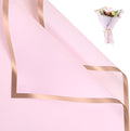 NESCCI 20 Sheets Pastel Pink Floral Bouquet Wrapping Paper - Waterproof, 22.8x22.8 inches, Perfect for Wedding, Birthday, Valentine's Day & More