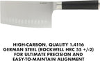 Babish High-Carbon 1.4116 German Steel 6.5 Inch Full Tang, Forged Cleaver Kitchen Knife