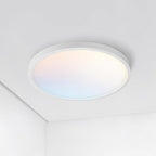 ASD LED 9" Round Flush Mount Ceiling Light Fixture, Low Profile Surface Lighting | 5CCT, Dimmable, Ultra-Thin, ETL Listed | 18W 1660LM 2700-6000K 120V | Kitchen, Bedroom, Hallway Lamp | White