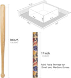 RUSPEPA Watercolor Floral Gift Wrapping Paper - Mini Roll - Kraft Paper Roll for Girls, Women, Bridal Shower and Birthday - 17 Inches x 16. 4 Feet