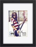 RPJC 9 x 12 Picture Frames Made of Solid Wood and High Definition Glass Display Pictures 6x8 with Mat or 9x12 Without Mat for Wall Mounting Photo Frame Black