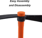 Dual Head Axe Hoe with Heavy Duty Forged Adze and Ergonomic Non-Slip Handle for Gardening, Hunting, Landscaping Outdoor 39mm/15-Inch