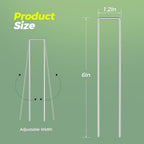25 Pack Garden Staples,6 Inch 11 Gauge Galvanized U-Shaped Garden Stakes,Heavy-Duty Ground Yard Stakes for Inflatables,Irrigation Tubing,Holding Fence,Weed Barrier,Decoration