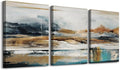 MHARTK66 Large Canvas Wall Art For Living Room Modern Bedroom Wall Decor Abstract Ink Painting Canvas Prints for Home Decorations Ready to Hang Office Inspiration Posters Pictures Artworks 3 Piece