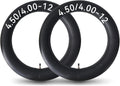 HXYCNNA 2 Pack 4.50-12 4.00-12 Inner Tube Heavy Duty with TR13 Straight Stem for Golf Carts Tractor Hand Trucks, Wheelbarrows, Mower