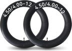 HXYCNNA 2 Pack 4.50-12 4.00-12 Inner Tube Heavy Duty with TR13 Straight Stem for Golf Carts Tractor Hand Trucks, Wheelbarrows, Mower