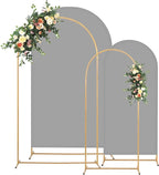 Metal Arch Backdrop Stand and Cover Set, 8FT, 7.2FT Party Backdrop, Easy to Assemble, Backdrop Stand for Parties, Birthday, Baby Shower