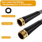Garden Hose 50 FT, Non-Expanding Water Hose, Ultra-Light & Flexible, Burst-Resistant, Kink-Free, High-Pressure Garden Hose All-Weather Use for Lawns, Gardens, and Outdoor Cleaning