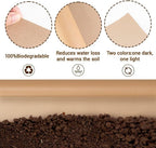 4 x 50 Ft Biodegradable Paper Weed Barrier Heavy Duty Biodegradable Landscape Fabric Garden Bed Grass Garden Paper Weed Control Barrier Weed Paper for Landscaping