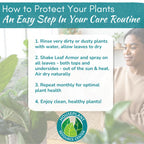 Leaf Armor Spray for Houseplants – Protects Against Fungal Leaf Spots, Bacteria, Pathogens & Yellowing | Natural & Non-Toxic Formula | Ready-to-Use | Made in USA – 8 oz