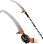 Walensee Pole Saws for Tree Trimming 7.7 FT Lightweight Manual Stainless Steel Extension High Pole Pruning Pole Saw with Blade for Trimmer Branches Pole Cutter and Pruner at Forestry Yard Garden Patio