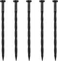 Landscape Spikes 50 Pack,8 Inch Spiral Plastic Garden Landscape Anchoring Spikes for Paver Edging, Weed Barrier, Artificial Turf