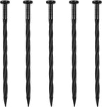 Landscape Spikes 50 Pack,8 Inch Spiral Plastic Garden Landscape Anchoring Spikes for Paver Edging, Weed Barrier, Artificial Turf