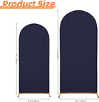 Wedding Arch Cover 7.2FT 6FT Arch Backdrop Cover Spandex Fitted Arch Cover for Round Top Chiara Backdrop Stand Covers for Wedding Birthday Party Baby Shower Banquet Ceremony Decoration