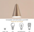 Brushed Nickel Plug In Pendant Light,Hanging Lights with Plug In Cord On/Off Switch, Mini Silver Pendant Lights for Kitchen Island,Modern Chandelier with Metal Shade,Hanging Lamps for Bedroom