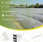 Garden Hoops 120pcs, Sunwuk Greenhouse Hoops for 2.5-5.5ft Wide Raised Bed, 24 Sets of 7.2ft Long Super Bendable Fiberglass Support Hoops Frame, Mini Greenhouse Strip for Row Cover(M Size)