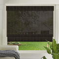 LETAU Wood Window Roman Shades, Bamboo Light Filtering Window Blinds for Indoor Home, Office, Kitchen, Pattern 4