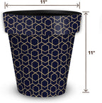 Briarwood Lane Blue Geometric Medium Planter