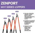 Zenport MV150 Professional Vine and Light Tree Lopper, 1.25-Inch Cut, 24-Inch
