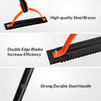 Weed Grass Cutter with Double-Edged Serrated Sharp Steel Blade,Manual Grass Whip,Manual Weeders,Weeder Tool for Yard Long Handle for Garden Lawns,52 Inch Long