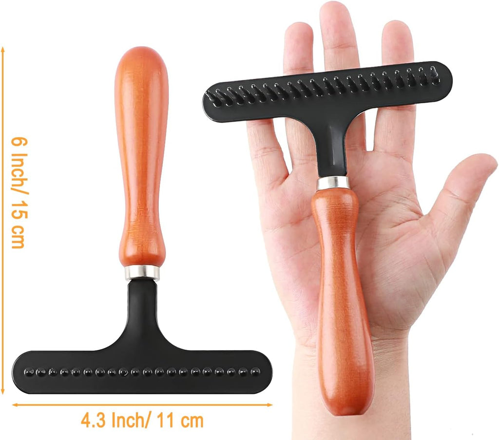 Hand Held Carpet Rake, Making Carpets Fluffy Again, Clean Hair, Let Carpet Restore Softness (Iron, Black)