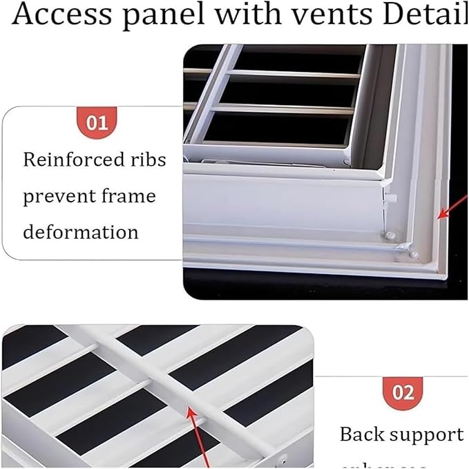 Decorative Return Air Grille Cover, Wall/Ceiling Vent Cover with Adjustable Design, Durables & Easy-to-Install for Home & Office, Cold Air Return Vent Cover(16x24in (41x61cm))