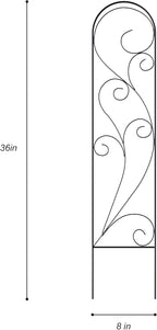 Zhongma 4 Pack 36" Metal Plant Trellis for Potted Plants Climbing,Indoor and Outdoor Fence Plant Support Trellis for Flower and Vagetable