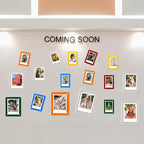Mini Magnetic Photo Frames for Refrigerator, 2.36x3.54" Acrylic Magnetic Colorful Picture Frames, 2x3 Mini Film Display Compatible with Instax/Polaroid Camera Photo for Fridge/Locker, 6 Pack