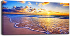 Wall Art for living room Canvas Print Artwork Wall Art Decor Blue ocean waves sun seaview Poster painting bedroom wall decorations Seascape Canvas Prints Picture Office Works Home bathroom wall decor