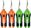 4 Pack Garden Shears, Stainless Steel Shears Gardening Tools, Scissors, Garden Clippers, Pruning Shears for Gardening Shears & Scissors (Orange Green)