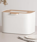 KAZAI. Compost Bin Kitchen 'Elin' | 1.2 GAL / 4.5L Countertop Compost Bin with Wooden Lid & Filter | Odor-Free, Dishwasher Safe, with Inner Bucket | Small Indoor Kitchen Composter | Off-White/Bamboo