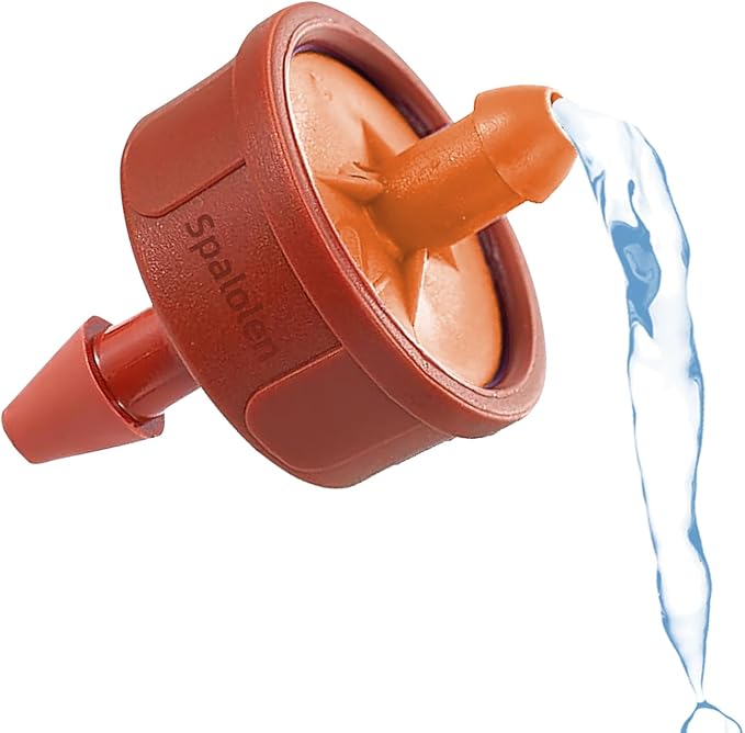 60PCS 3 GPH Pressure Compensating Drip Irrigation Spot Watering Drippers/Emitters, Self-Cleaning Constant Flow Drip Irrigation Emitters Heads Irrigation Drippers Parts for Drip Irrigation System