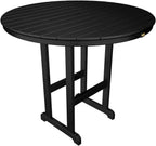 Trex Outdoor Furniture TXRBT248CB Monterey Bay Round Bar Table, 48-Inch, Charcoal Black