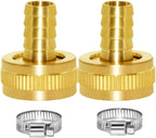 YOUHO Garden Hose Adapter 1/2" Drip Irrigation Tubing to Faucet - Reusable Connector Fittings for Most Rain Bird, Orbit, Dig, Toro 1/2 Tubing x 3/4" GHT Garden Hose Repair kit (3 Set) s