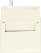LUXPaper A7 Invitation Envelopes | Peel & Press | 5 1/4" x 7 1/4" | Natural Linen | 80lb. Text | 500 Qty