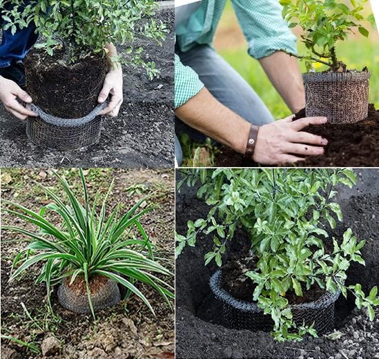 5pcs 5 Gallon Gopher and Vole Wire Baskets Protect Plants, Trees, Flowers and Bulbs from Voles, Gophers and Moles