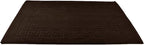 DAN RIVER Greek Bath Mat - Brown, 100% Ring Spun Cotton, Pack of 2, 20x32 inches, 800 GSM, Non-Slip, Absorbent, Quick Drying, Machine Washable Bathroom Floor Mats for Shower, Kitchen & Bath