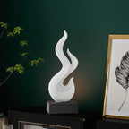 AWNR Abstract Art Deco Decor Statues for Home,Shelves,Table,Living Room, Dining Room,Modern Sculpture Decoraciones of Homes for Sale (White)